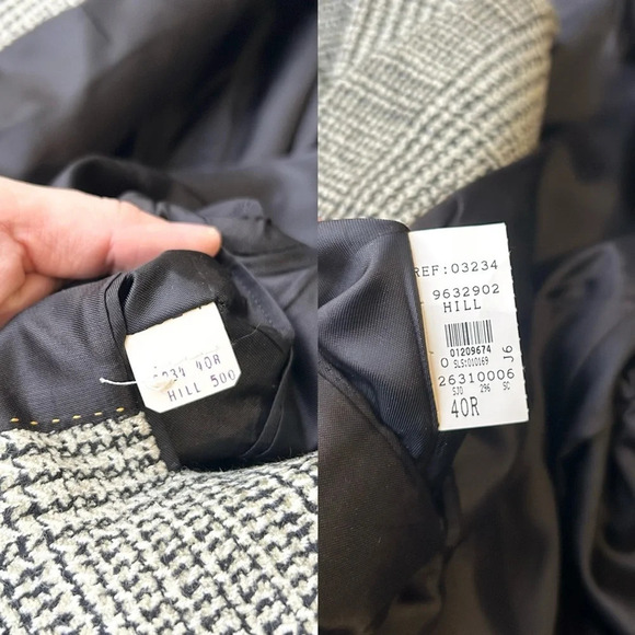 Vintage Bellissimo Hill Wool Blend Plaid Blazer Union Made in Canada - Picture 12 of 16